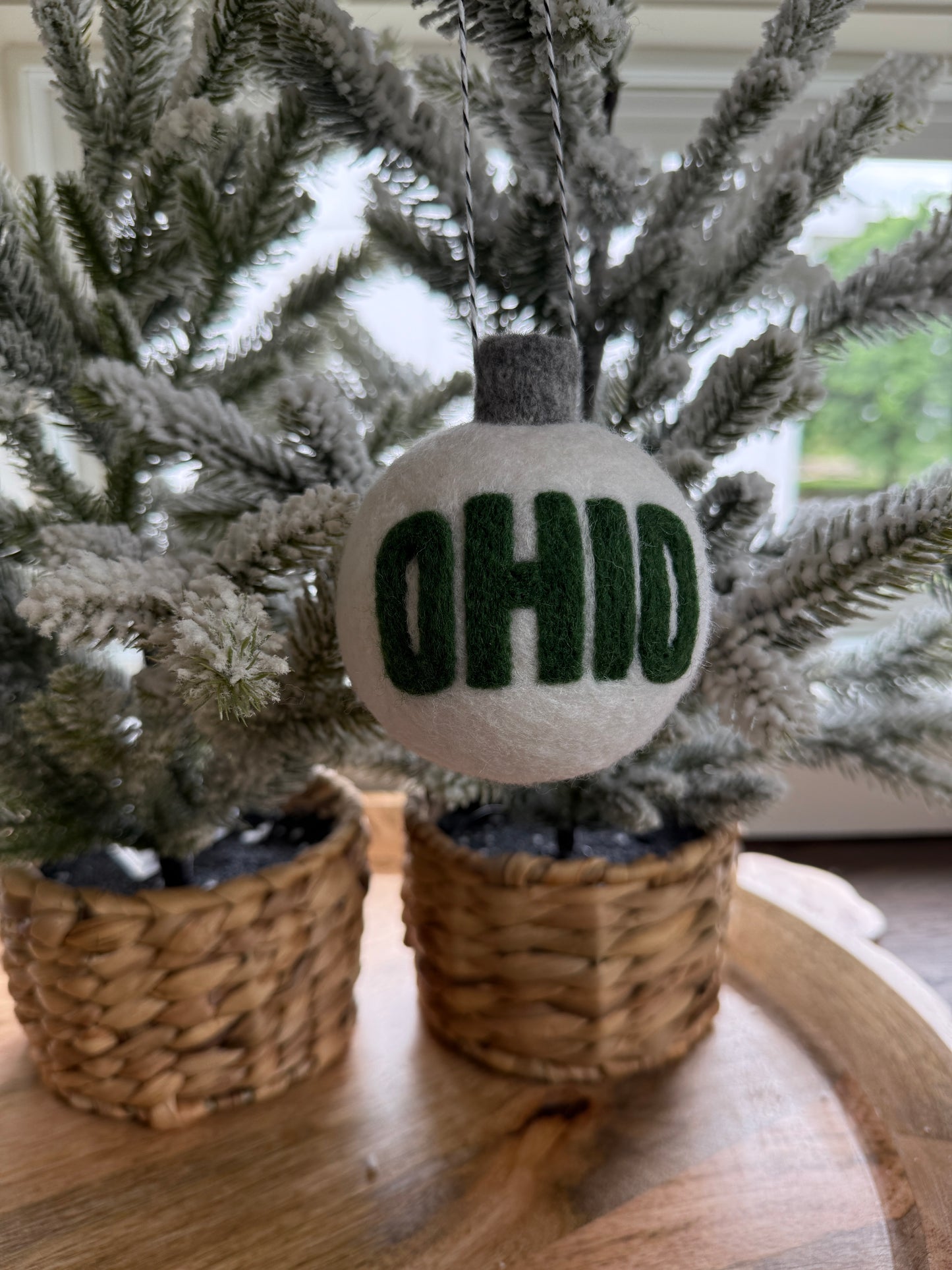 Ohio University - White with Ohio text and Bobcat paw print