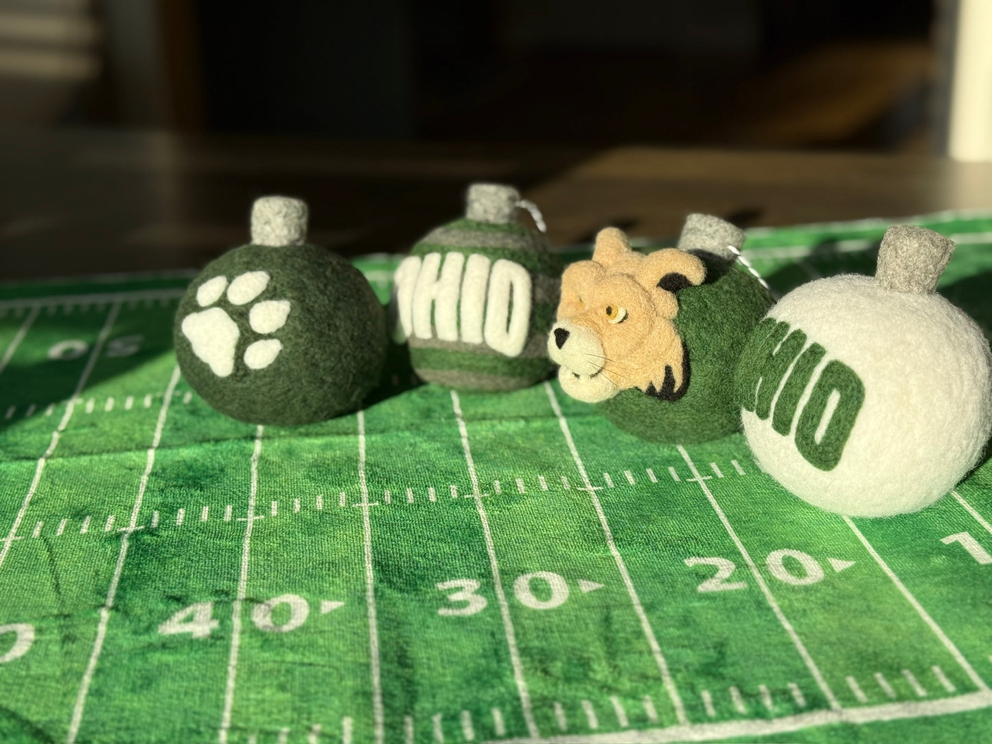 Ohio University - Green with Ohio text and Bobcat paw print