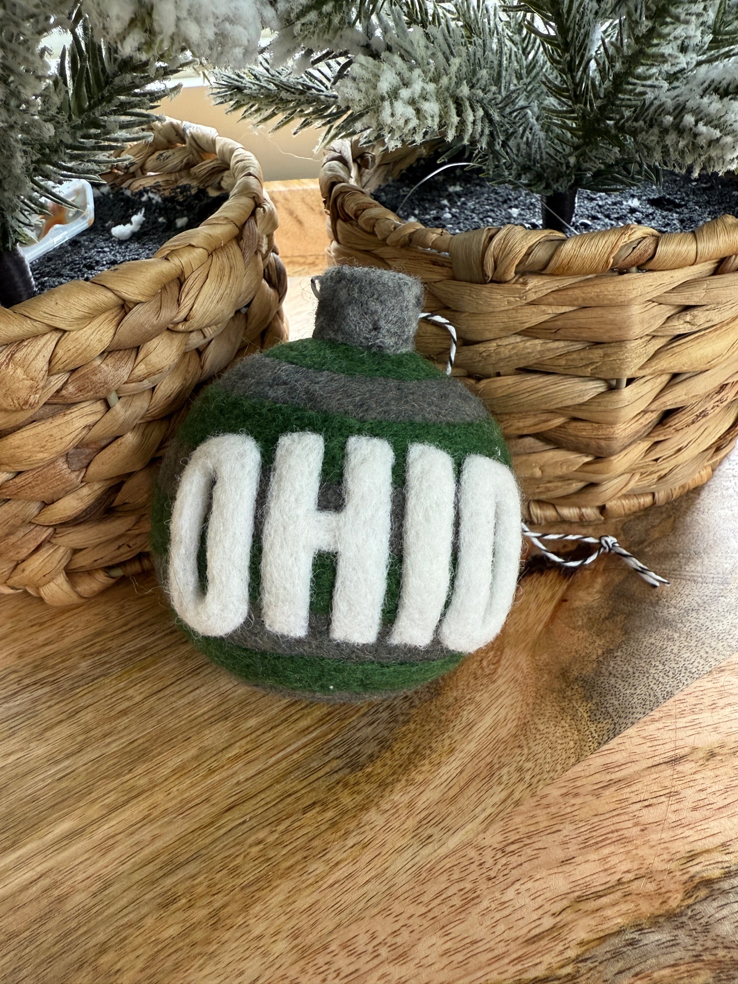 Ohio University - Green and grey stripes