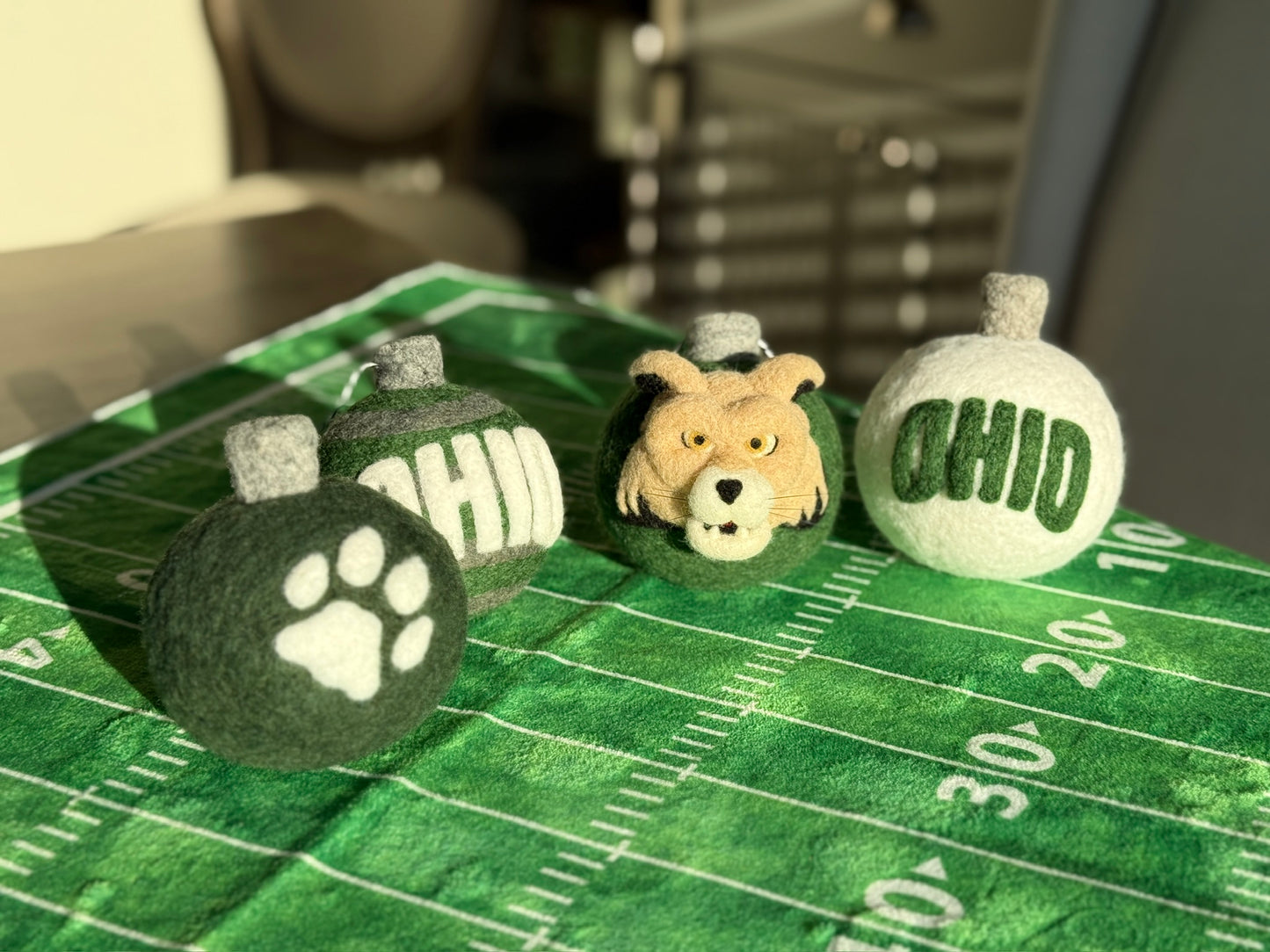 Ohio University - Green with Ohio text and Bobcat paw print