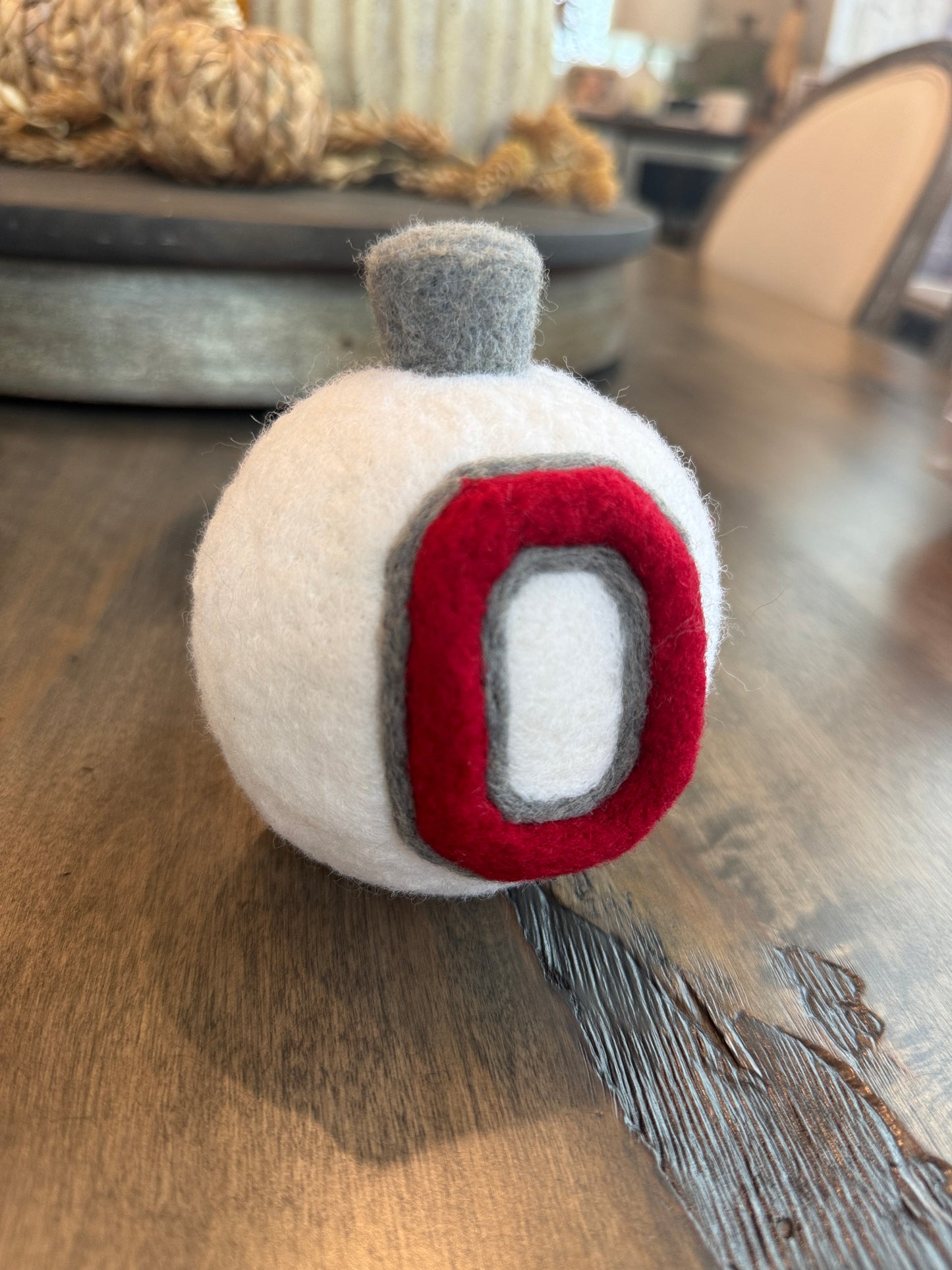 Varsity Block O" - White