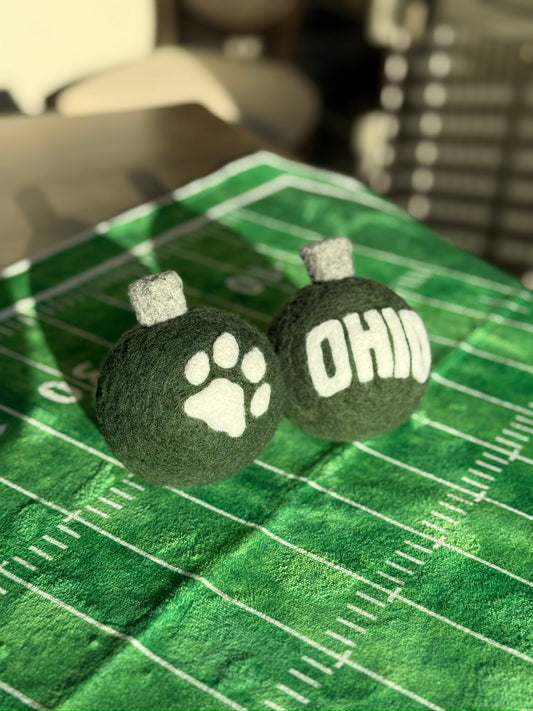 Ohio University - Green with Ohio text and Bobcat paw print